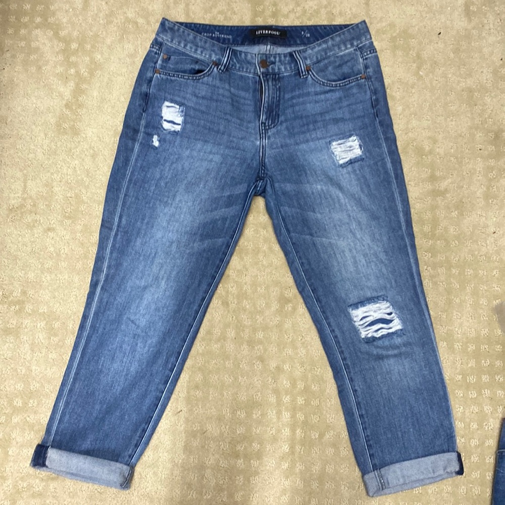 Liverpool jeans size 6/28 The Crop Boyfriend